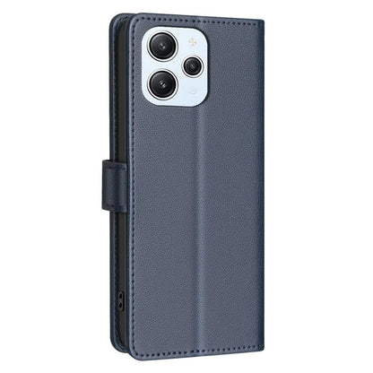 BINFEN COLOR BF32 For Xiaomi Redmi 12 4G Case RFID Blocking Leather Flip Stand Phone Cover