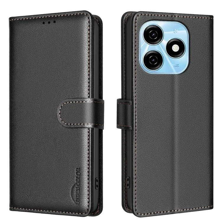 BINFEN COLOR BF32 For TECNO Spark 20 Case RFID Blocking Shockproof Leather Cover