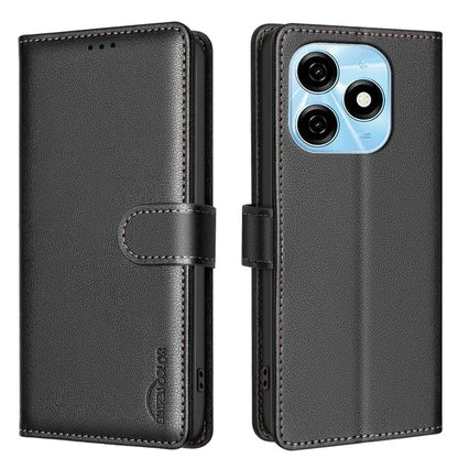 BINFEN COLOR BF32 For TECNO Spark 20 Case RFID Blocking Shockproof Leather Cover