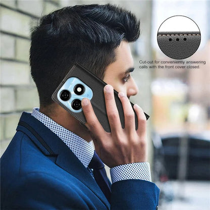 BINFEN COLOR BF32 For TECNO Spark 20 Case RFID Blocking Shockproof Leather Cover