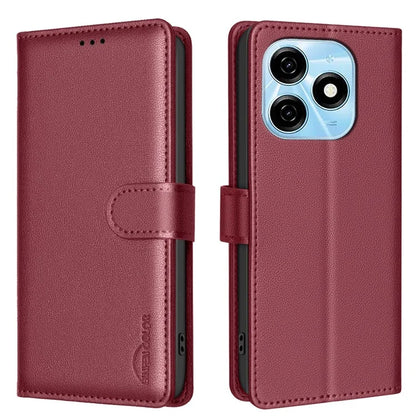 BINFEN COLOR BF32 For TECNO Spark 20 Case RFID Blocking Shockproof Leather Cover