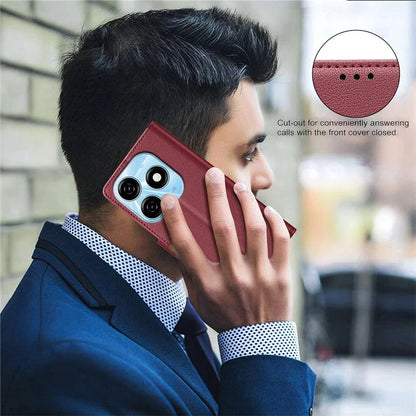 BINFEN COLOR BF32 For TECNO Spark 20 Case RFID Blocking Shockproof Leather Cover