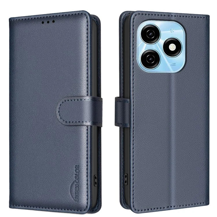 BINFEN COLOR BF32 For TECNO Spark 20 Case RFID Blocking Shockproof Leather Cover