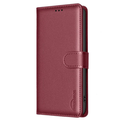 BINFEN COLOR BF32 For TECNO Spark 20 Pro Leather Case RFID Blocking Lychee Texture
