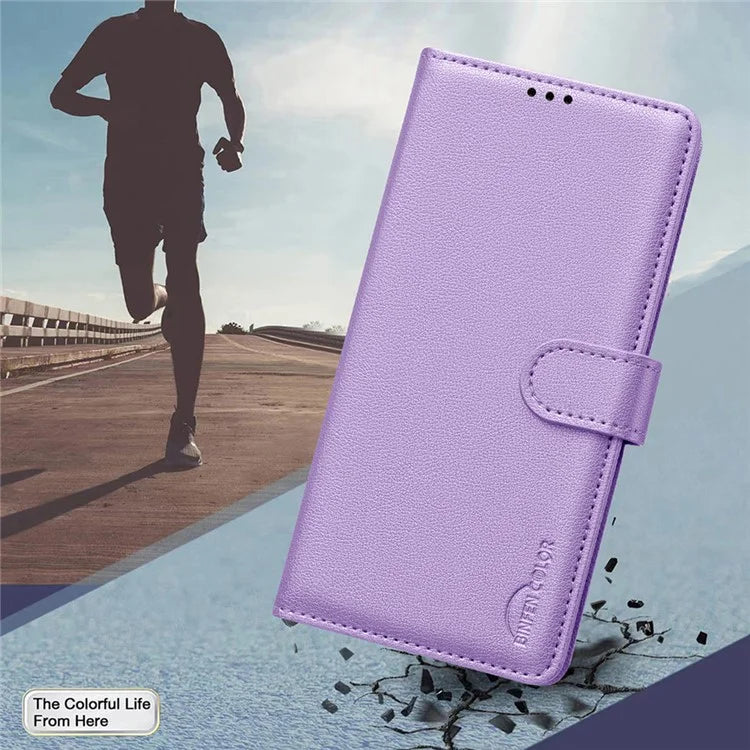 BINFEN COLOR BF32 For TECNO Spark 20 Pro Leather Case RFID Blocking Lychee Texture