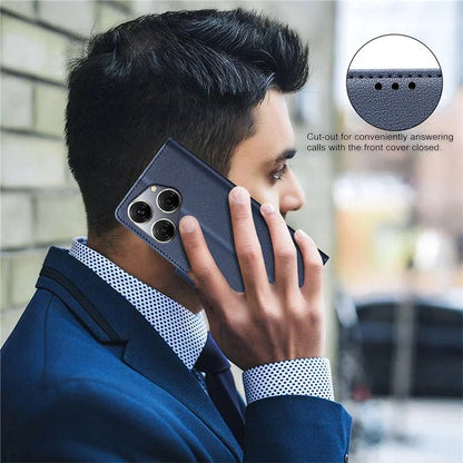 BINFEN COLOR BF32 For TECNO Spark 20 Pro Leather Case RFID Blocking Lychee Texture