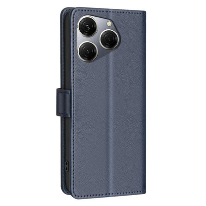 BINFEN COLOR BF32 For TECNO Spark 20 Pro Leather Case RFID Blocking Lychee Texture