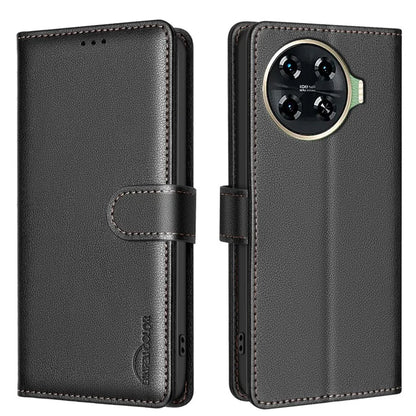 BINFEN COLOR BF32 For TECNO Spark 20 Pro+ Case Leather Flip Cover RFID Blocking