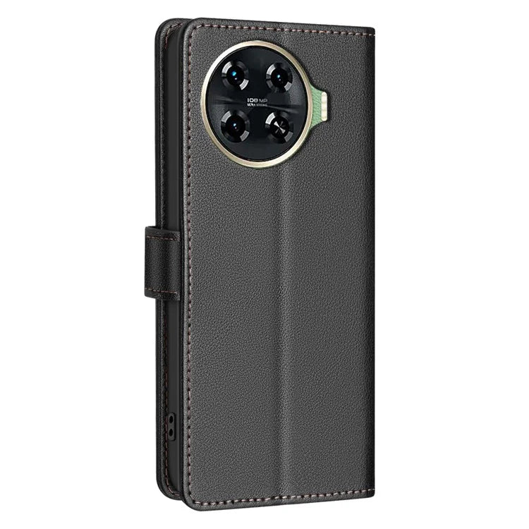 BINFEN COLOR BF32 For TECNO Spark 20 Pro+ Case Leather Flip Cover RFID Blocking