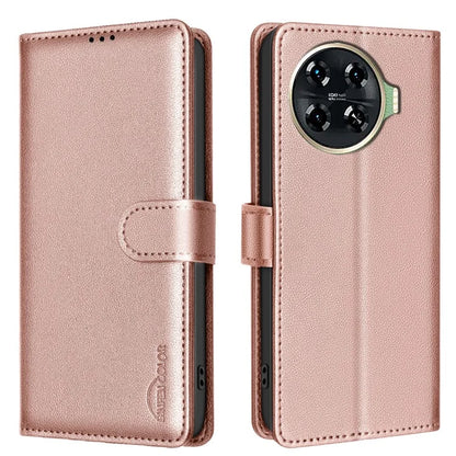 BINFEN COLOR BF32 For TECNO Spark 20 Pro+ Case Leather Flip Cover RFID Blocking