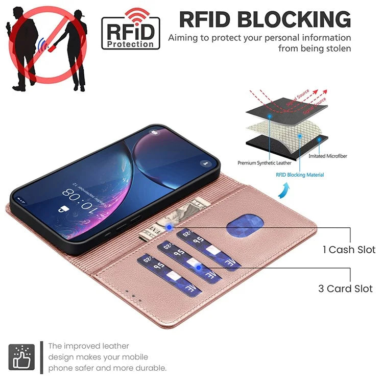 BINFEN COLOR BF32 For TECNO Spark 20 Pro+ Case Leather Flip Cover RFID Blocking