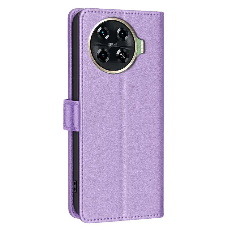 BINFEN COLOR BF32 For TECNO Spark 20 Pro+ Case Leather Flip Cover RFID Blocking
