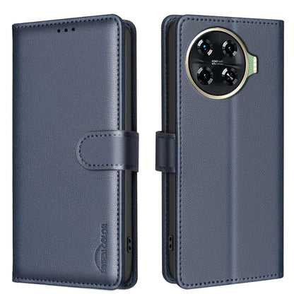 BINFEN COLOR BF32 For TECNO Spark 20 Pro+ Case Leather Flip Cover RFID Blocking
