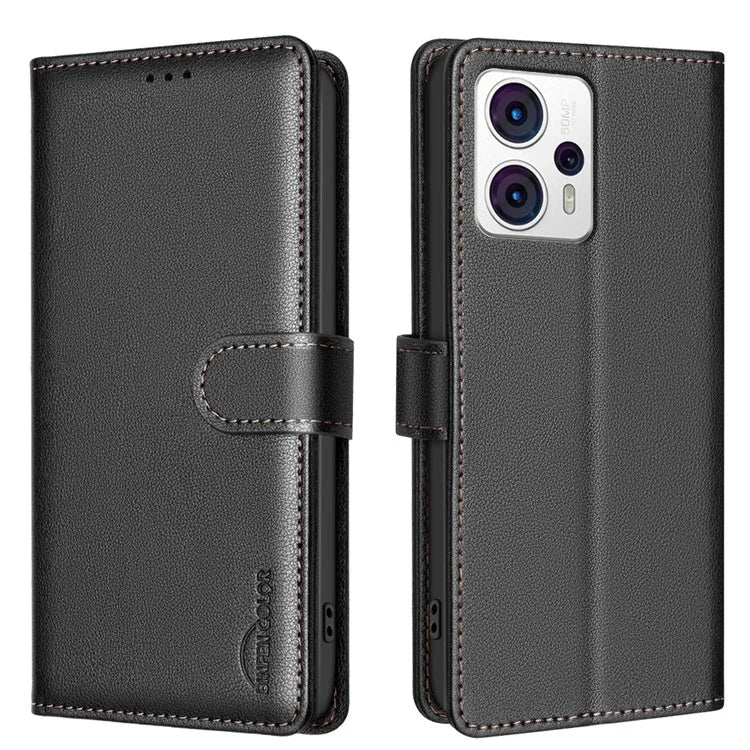 BINFEN COLOR BF32 For Motorola Moto G13 4G / G23 4G / G53 5G Flip Case Leather Phone Cover
