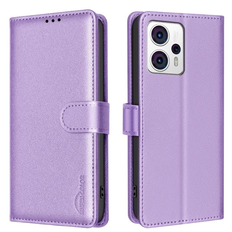 BINFEN COLOR BF32 For Motorola Moto G13 4G / G23 4G / G53 5G Flip Case Leather Phone Cover