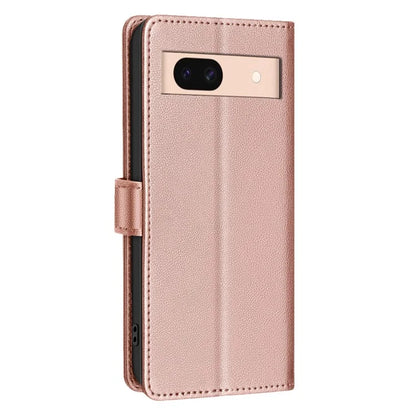 BINFEN COLOR BF32 For Google Pixel 8a Mobile Phone Case Litchi Texture RFID Blocking Leather Stand Cover