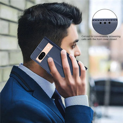 BINFEN COLOR BF32 For Google Pixel 8a Mobile Phone Case Litchi Texture RFID Blocking Leather Stand Cover