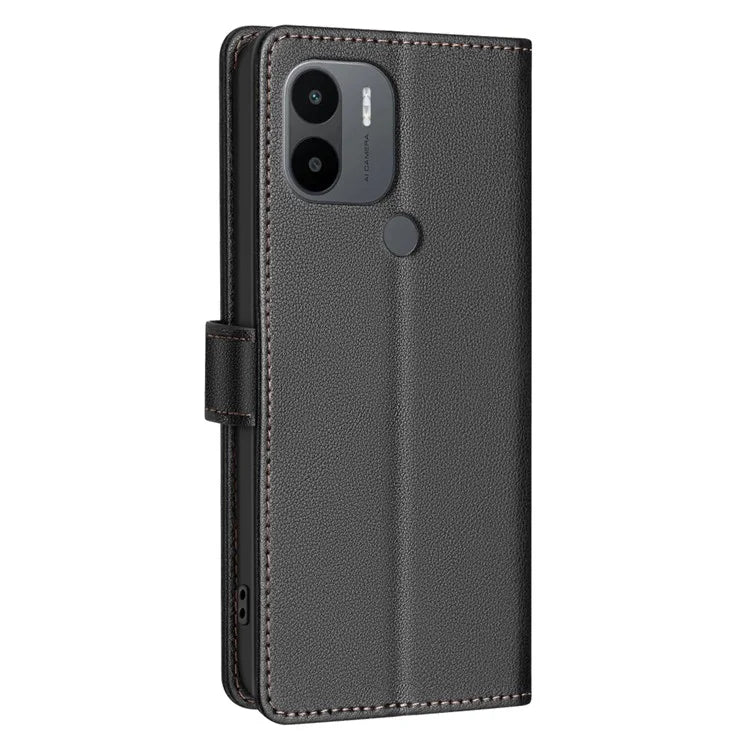 BINFEN COLOR BF32 For Xiaomi Redmi A1 4G / A2 4G / A1+ 4G / A2+ 4G / Poco C50 4G Case Litchi Texture RFID Blocking Leather Phone Cover