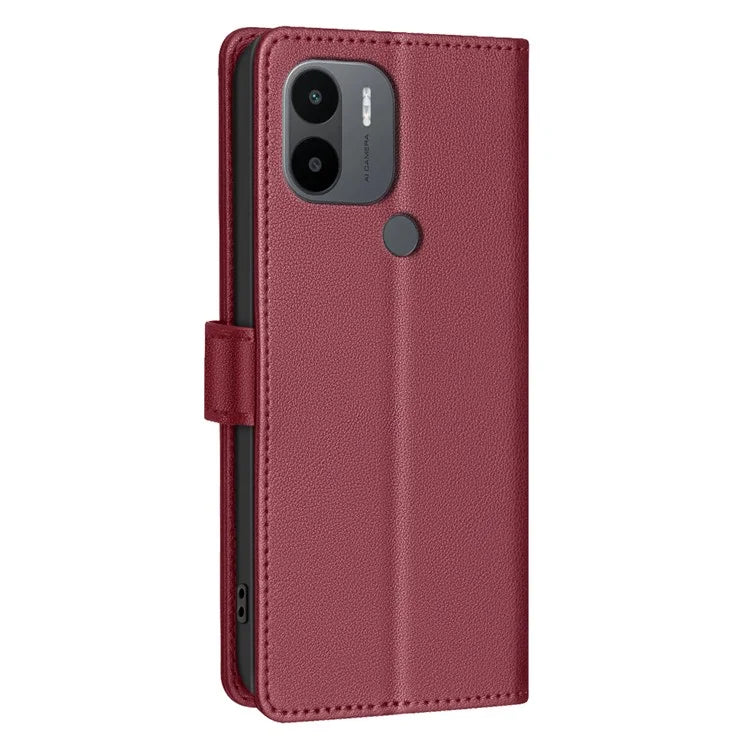 BINFEN COLOR BF32 For Xiaomi Redmi A1 4G / A2 4G / A1+ 4G / A2+ 4G / Poco C50 4G Case Litchi Texture RFID Blocking Leather Phone Cover