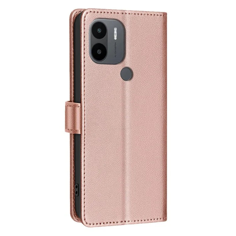 BINFEN COLOR BF32 For Xiaomi Redmi A1 4G / A2 4G / A1+ 4G / A2+ 4G / Poco C50 4G Case Litchi Texture RFID Blocking Leather Phone Cover