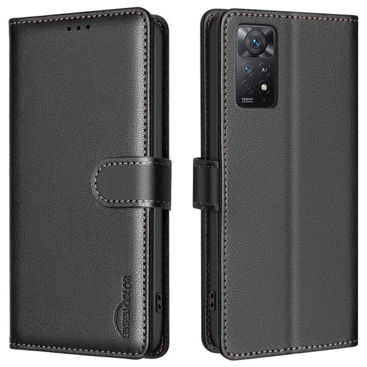 BINFEN COLOR BF32 For Xiaomi Redmi Note 11 Pro 4G (Mediatek) / Note 11 Pro 5G (Qualcomm) / Note 12 Pro 4G Leather Phone Cover