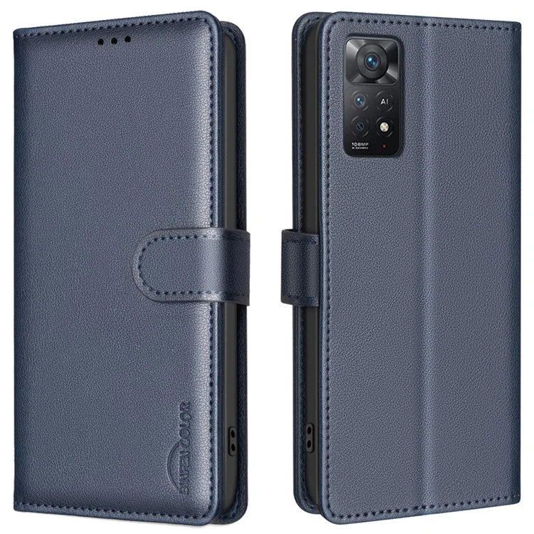 BINFEN COLOR BF32 For Xiaomi Redmi Note 11 Pro 4G (Mediatek) / Note 11 Pro 5G (Qualcomm) / Note 12 Pro 4G Leather Phone Cover
