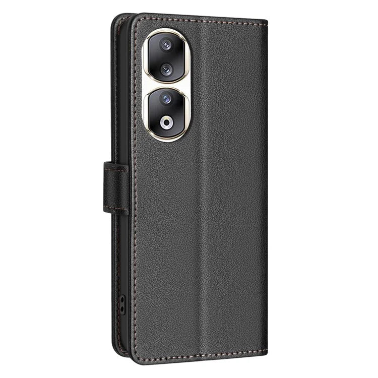 BINFEN COLOR BF32 For Honor 90 Pro Case RFID Blocking Phone Cover PU Leather Shell