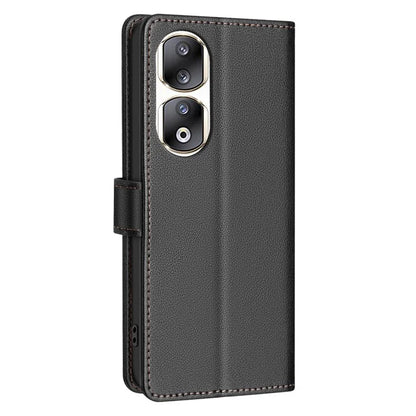 BINFEN COLOR BF32 For Honor 90 Pro Case RFID Blocking Phone Cover PU Leather Shell