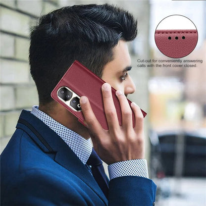 BINFEN COLOR BF32 For Honor 90 Pro Case RFID Blocking Phone Cover PU Leather Shell