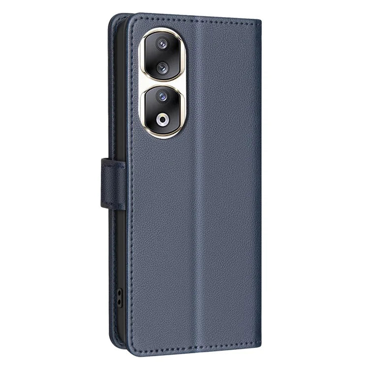 BINFEN COLOR BF32 For Honor 90 Pro Case RFID Blocking Phone Cover PU Leather Shell