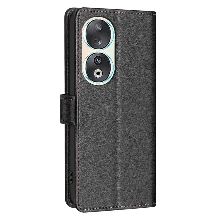 BINFEN COLOR BF32 For Honor 90 Case RFID Blocking PU Leather Protective Phone Cover