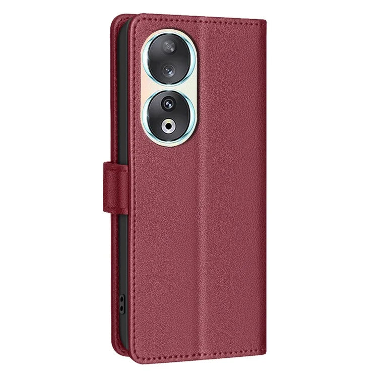 BINFEN COLOR BF32 For Honor 90 Case RFID Blocking PU Leather Protective Phone Cover