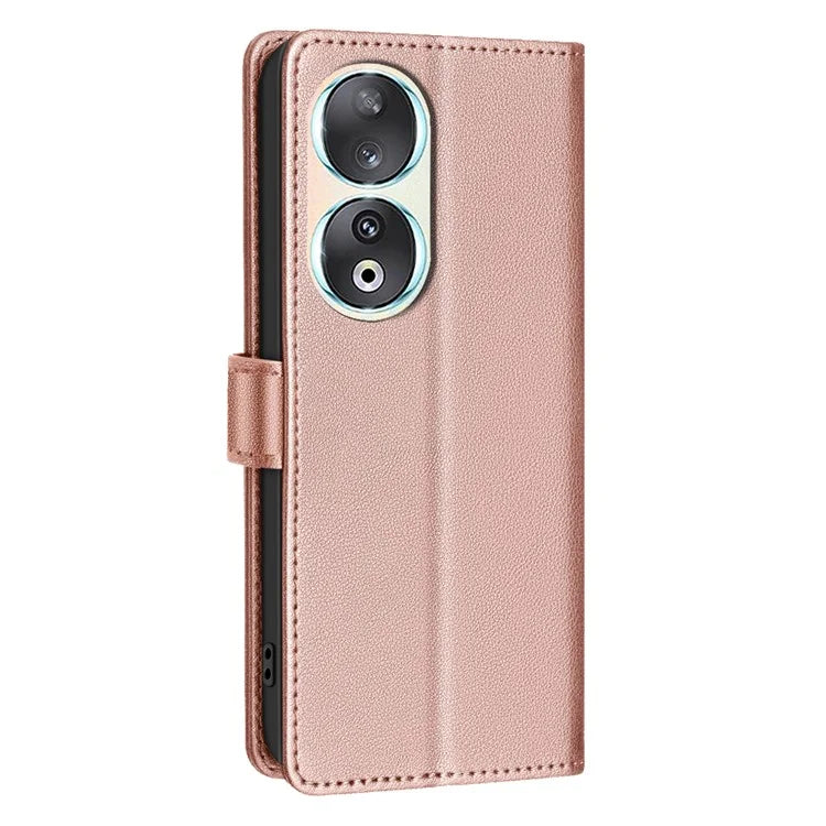 BINFEN COLOR BF32 For Honor 90 Case RFID Blocking PU Leather Protective Phone Cover