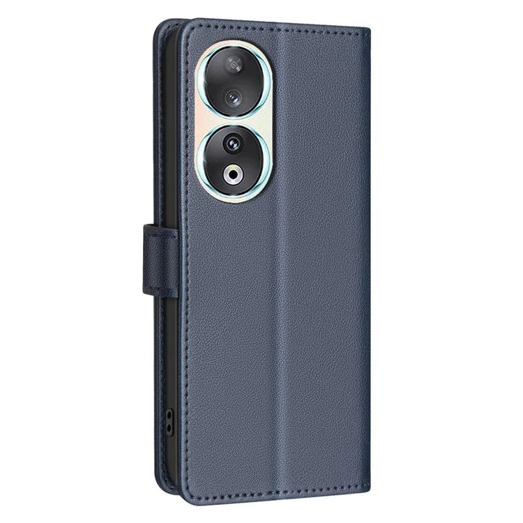 BINFEN COLOR BF32 For Honor 90 Case RFID Blocking PU Leather Protective Phone Cover