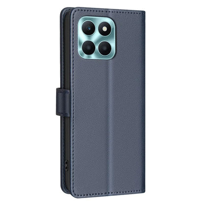 BINFEN COLOR BF32 For Honor X6a 4G Leather Phone Case Litchi Texture RFID Blocking