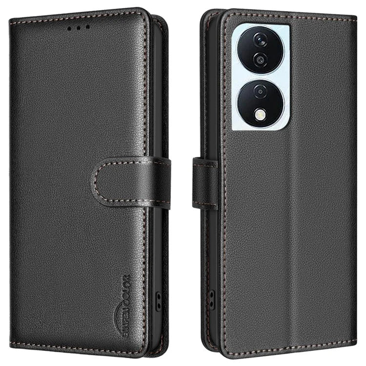 BINFEN COLOR BF32 For Honor X7b 4G / 90 Smart Case Leather Cover RFID Blocking