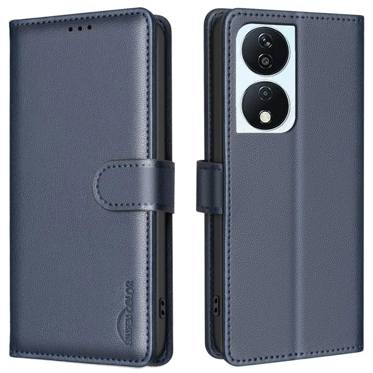 BINFEN COLOR BF32 For Honor X7b 4G / 90 Smart Case Leather Cover RFID Blocking