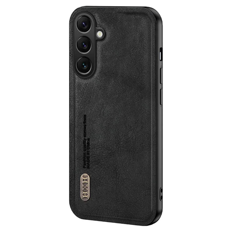 For Samsung Galaxy M55 5G / C55 5G / F55 5G Case Frosted TPU+PU Phone Cover with Built-In Metal Sheet