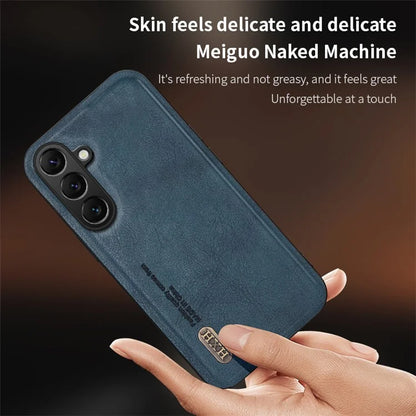 For Samsung Galaxy M55 5G / C55 5G / F55 5G Case Frosted TPU+PU Phone Cover with Built-In Metal Sheet