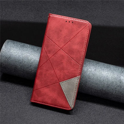 For iPhone 16 Plus Case PU Leather Rhombus Pattern Shockproof Phone Cover