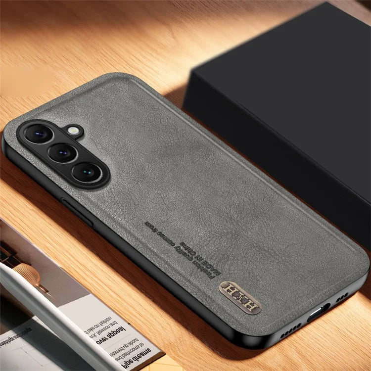 For Samsung Galaxy F15 5G Matte Phone Case TPU+PU Phone Cover Work with Magnetic Car Holder