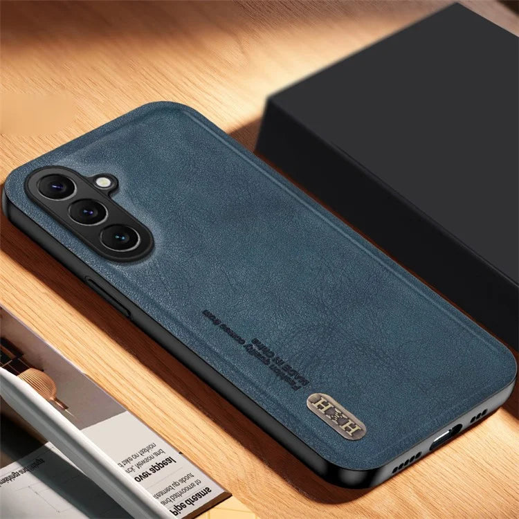 For Samsung Galaxy M34 5G / F34 5G Case Matte Texture TPU+Leather Phone Cover Non-Slip Shockproof