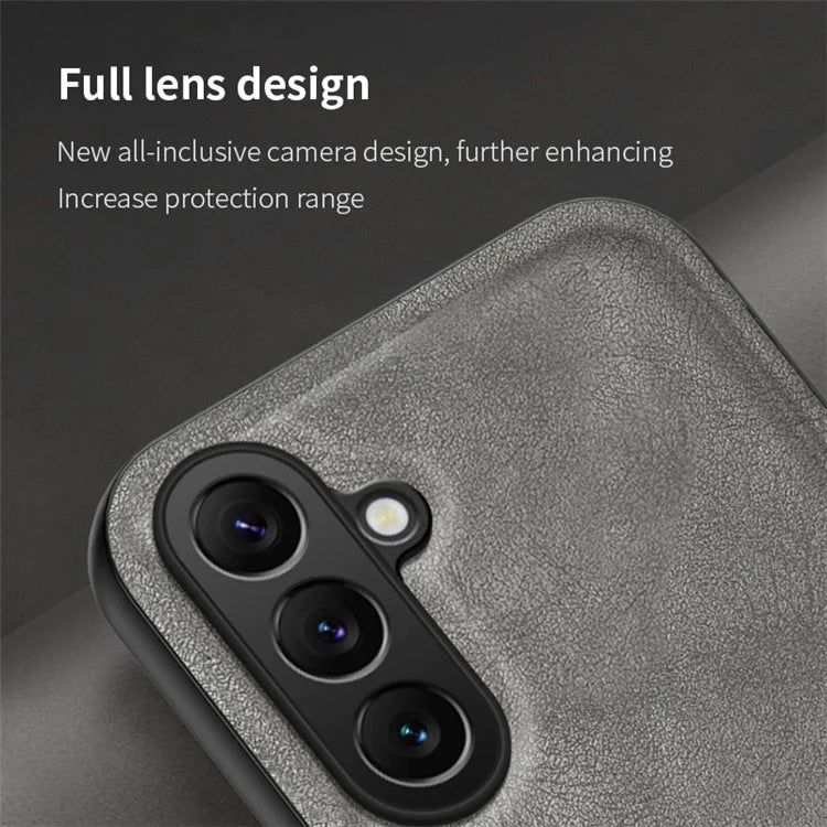 For Samsung Galaxy M34 5G / F34 5G Case Matte Texture TPU+Leather Phone Cover Non-Slip Shockproof