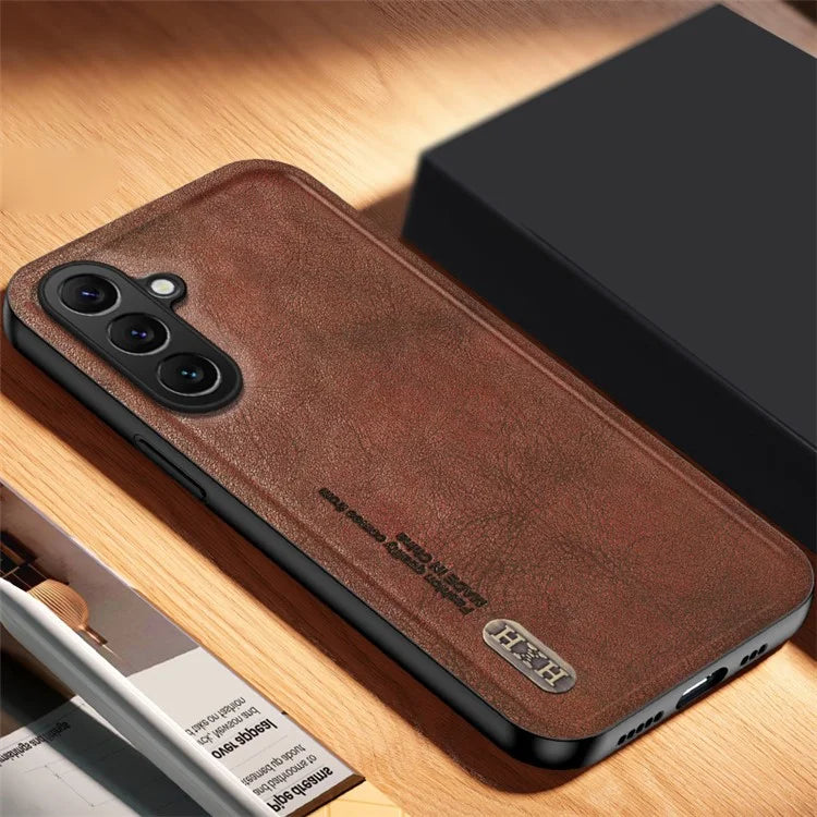 For Samsung Galaxy M34 5G / F34 5G Case Matte Texture TPU+Leather Phone Cover Non-Slip Shockproof
