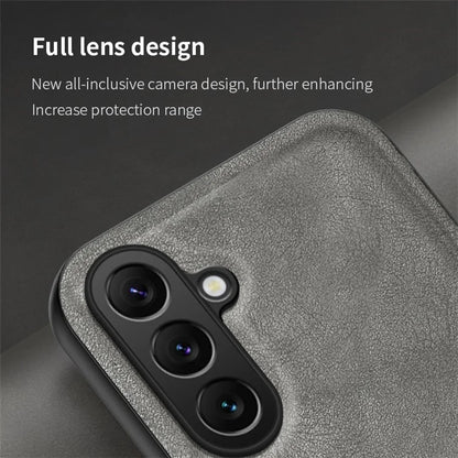 For Samsung Galaxy M34 5G / F34 5G Case Matte Texture TPU+Leather Phone Cover Non-Slip Shockproof