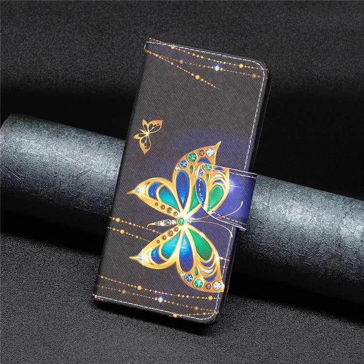 For iPhone 16 Plus Case Pattern Print Wallet Leather Stand Flip Phone Cover