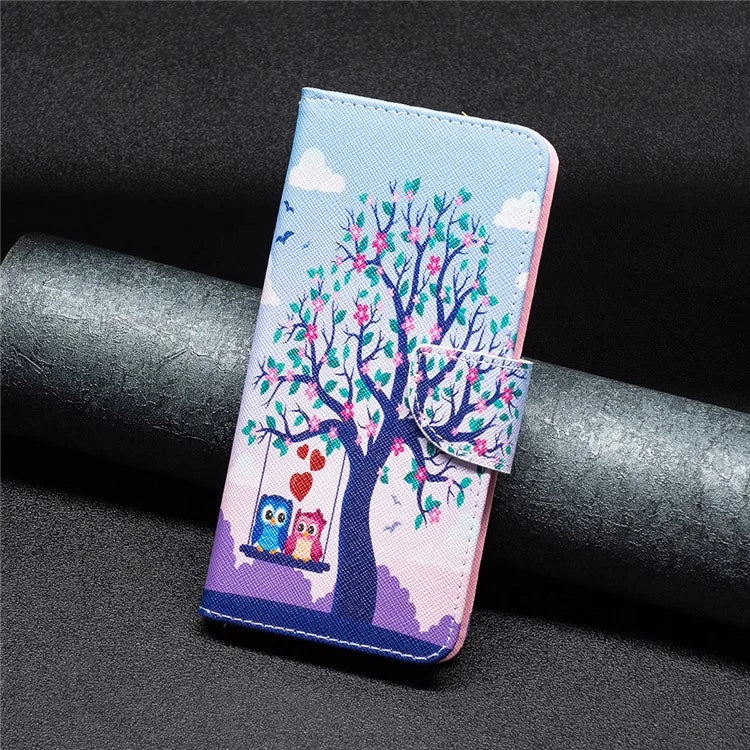 For iPhone 16 Plus Case Pattern Print Wallet Leather Stand Flip Phone Cover