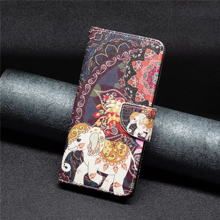 For iPhone 16 Case Pattern Printing Wallet Leather Flip Phone Cover