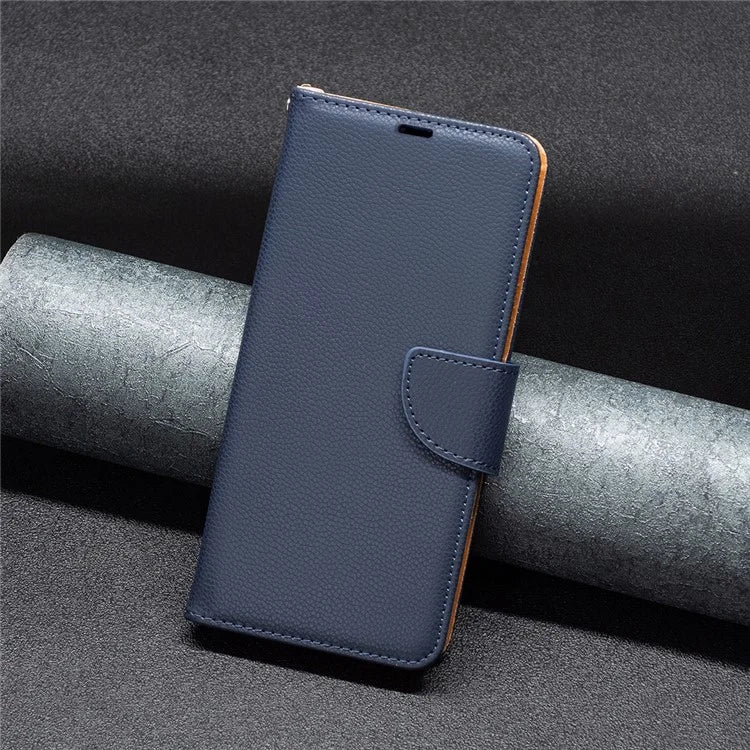 For iPhone 16 Plus Case Litchi Texture Leather Wallet Support Stand Phone Cover