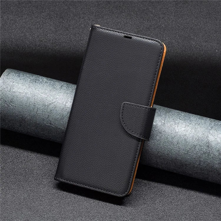 For iPhone 16 Plus Case Litchi Texture Leather Wallet Support Stand Phone Cover